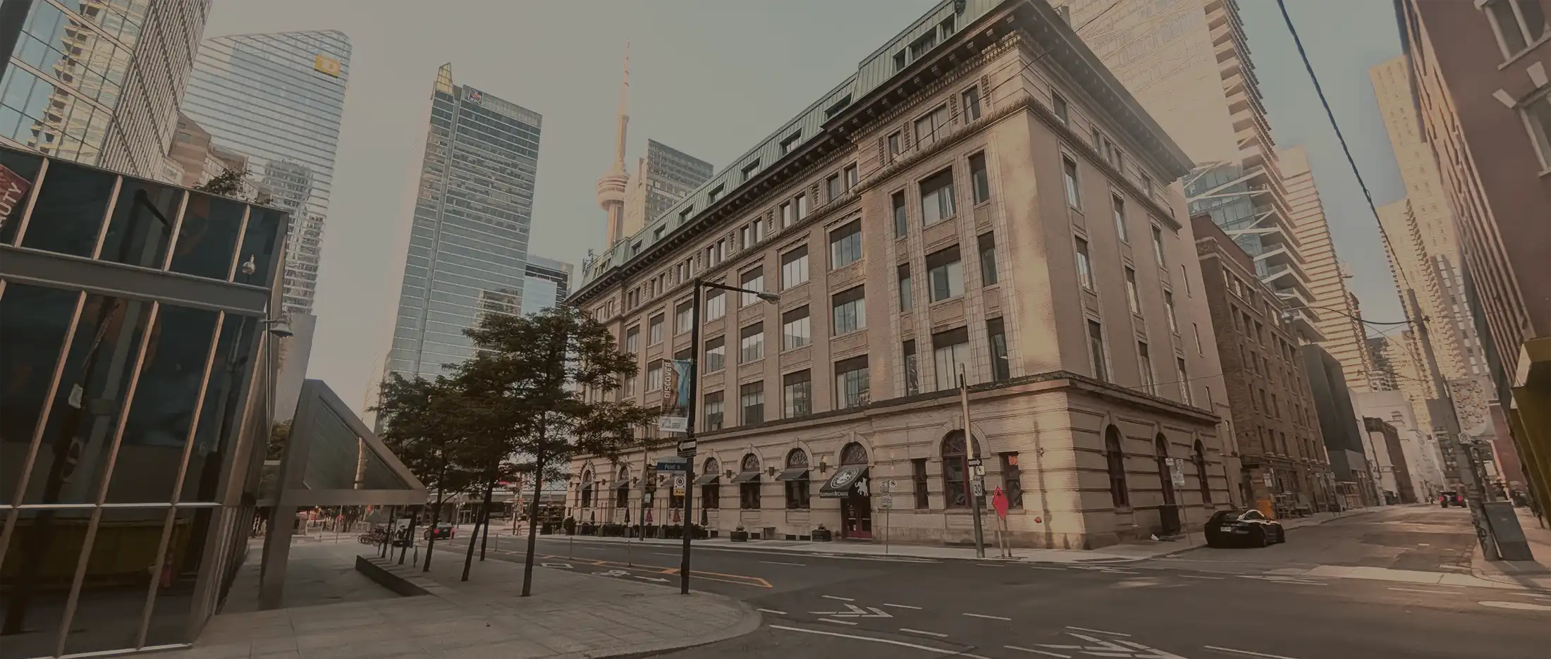 Street view of Elkove's office building at 212 King Street West.